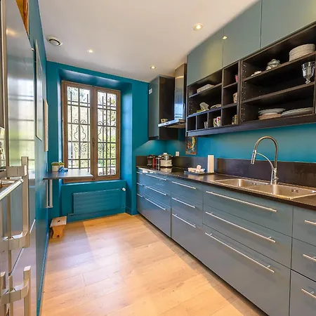 New Ecrin Bleu- A Deux Pas Du Avec Jardin 5pax شقة سان جوريوز